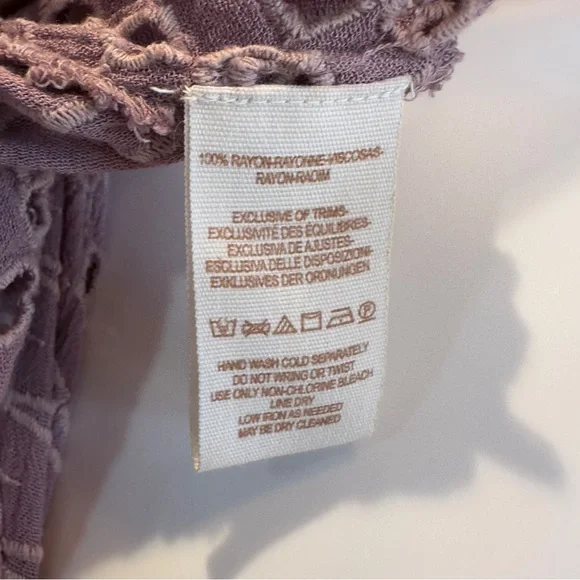 FREE PEOPLE “THAT GIRL” EYELET CROPPED TOP - Picture 10 of 10